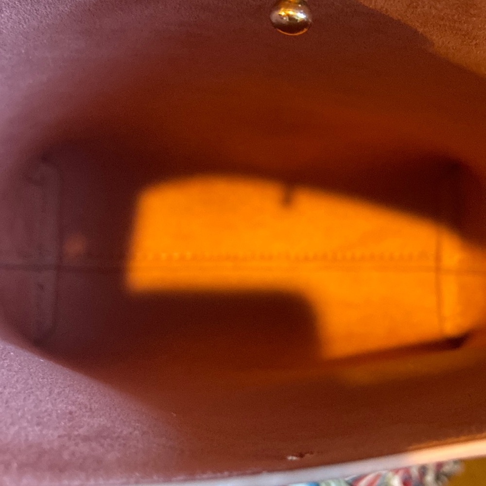 Samara Anthropologie Blush Color X body EUC, Vegan Leather gold button closure! - Picture 5 of 14